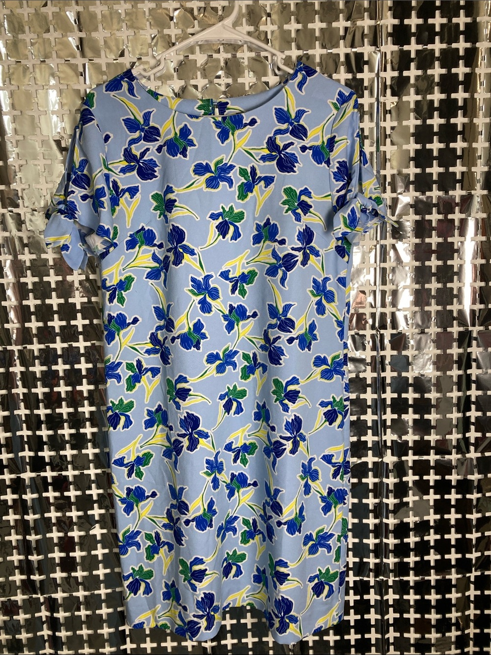 Banana Republic Light Blue Floral Midi Dress